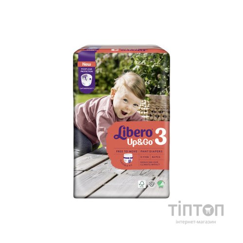 Підгузки Libero Up&Go Розмір 3 (5-9 кг) 46 шт (7322541742076)