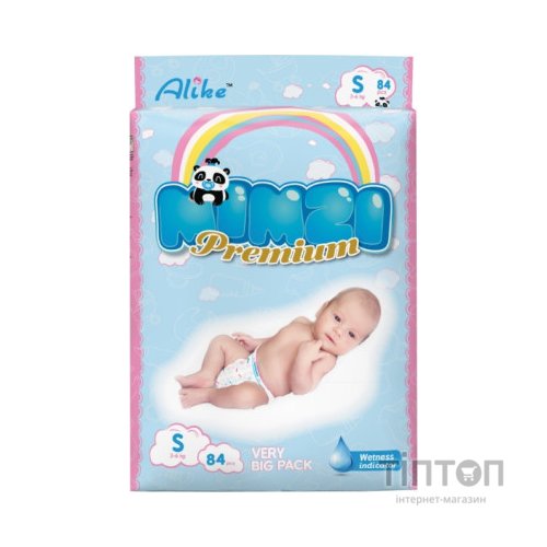 Підгузки Mimzi S 3-6 кг 84 шт. (MDS84) (4820209800067)