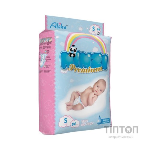 Підгузки Mimzi S 3-6 кг 84 шт. (MDS84) (4820209800067)
