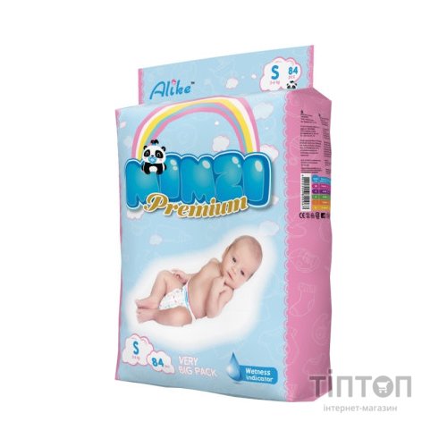 Підгузки Mimzi S 3-6 кг 84 шт. (MDS84) (4820209800067)