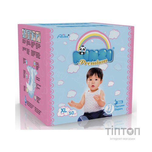 Підгузки Mimzi XL 12+ кг 50 шт (MDXL50) (4820209800203)