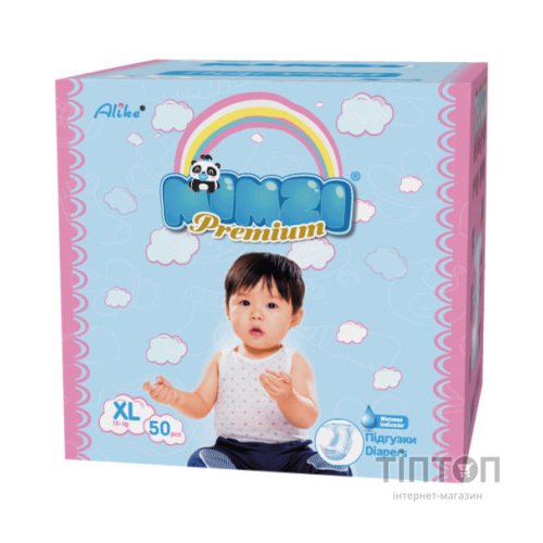Підгузки Mimzi XL 12+ кг 50 шт (MDXL50) (4820209800203)