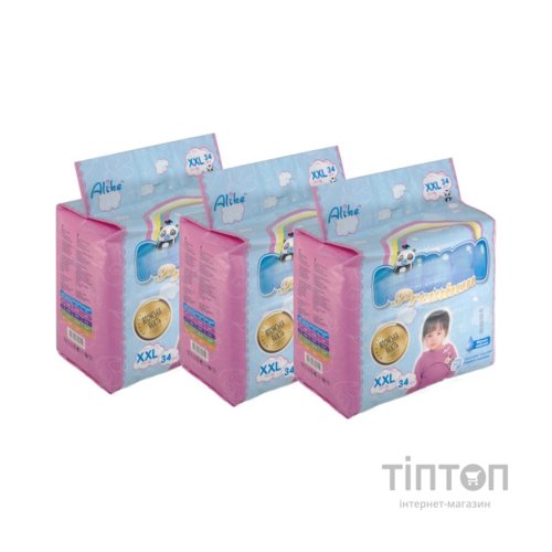 Підгузки Mimzi XXL 15+ кг 34 шт. х 3 пачки (MPXXL3) (4820209800258)