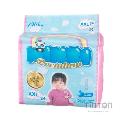 Підгузки Mimzi XXL 15+ кг 34 шт. (MPXXL34) (4820209800159)