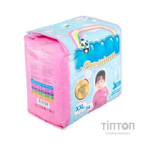 Підгузки Mimzi XXL 15+ кг 34 шт. (MPXXL34) (4820209800159)