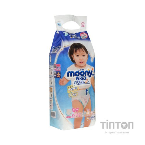 Підгузки Moony трусики для дівчаток XL 12-22 кг 38 шт. (4903111208098)