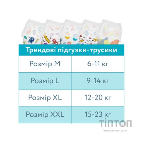 Підгузки Offspring Fun Figures Розмір M 6-11 кг 42 шт (DP-OI-FAP-M42P-FFG)