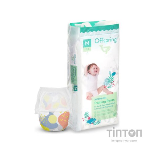 Підгузки Offspring Skye Розмір M 6-11 кг 42 шт (DP-OI-FAP-M42P-SKY)