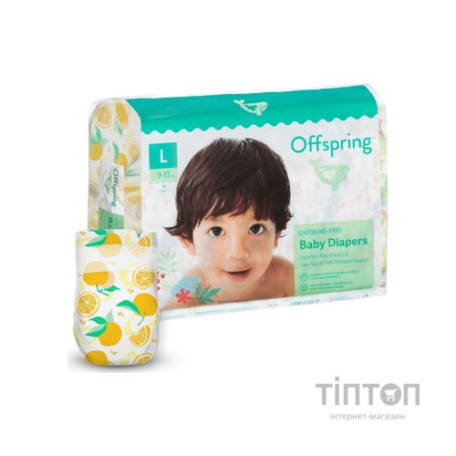 Підгузки Offspring Tangy Orange Розмір L 9-13 кг 36 шт (DP-OI-FAT-L36P-TGYORN)