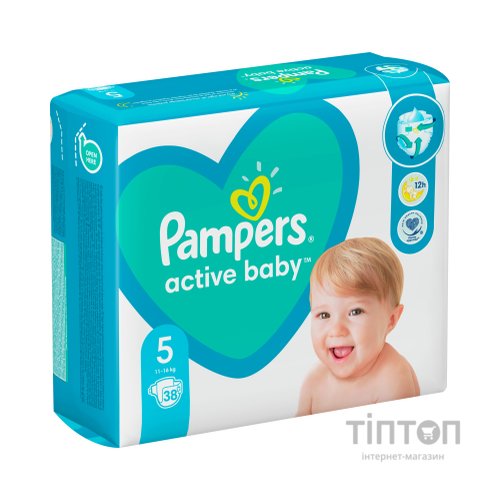 Підгузки Pampers Active Baby Junior Размер 5 (11-16 кг) 38 шт (8006540207796)