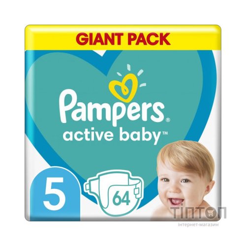Підгузки Pampers Active Baby Junior Размер 5 (11-16 кг) 64 шт (8001090949974)