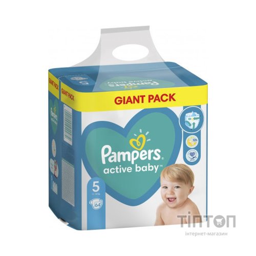 Підгузки Pampers Active Baby Junior Размер 5 (11-16 кг) 64 шт (8001090949974)