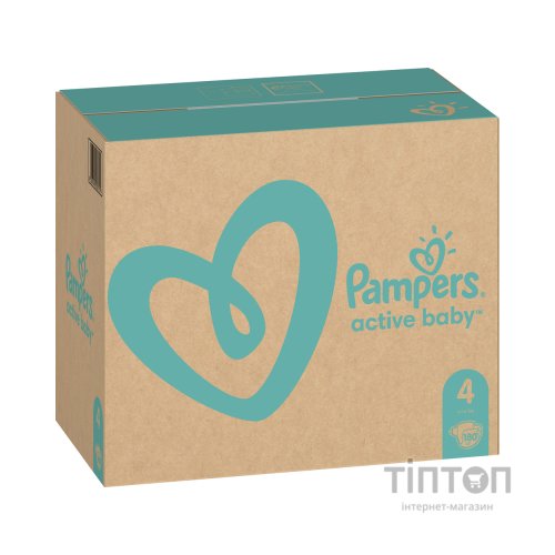 Підгузки Pampers Active Baby Maxi Розмір 4 (9-14 кг), 180 шт. (8006540032725)