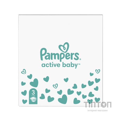 Підгузки Pampers Active Baby Midi Розмір 3 (6-10 кг) 208 шт (8001090910745)