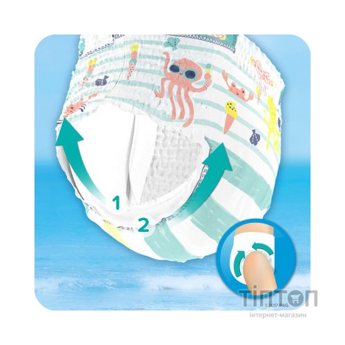 Підгузки Pampers для плавання Splashers Розмір 3-4 (6-11 кг) 12 шт (8001090698346)