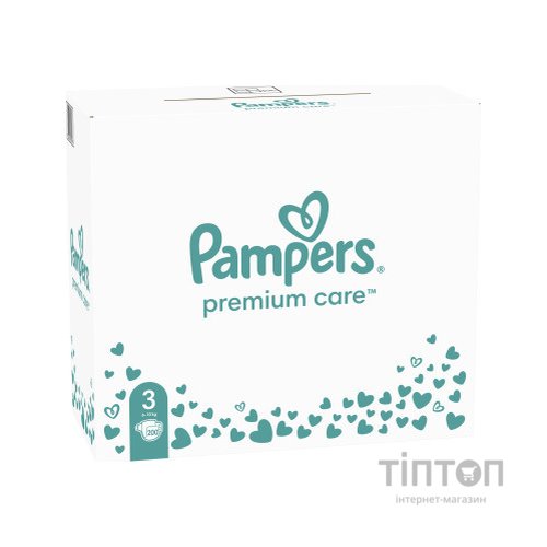 Підгузки Pampers Premium Care Midi Розмір 3 (6-10 кг) 200 шт (8006540855898)