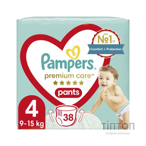 Підгузки Pampers Premium Care Pants Maxi Розмір 4 (9-15 кг) 38 шт (8001090759832)