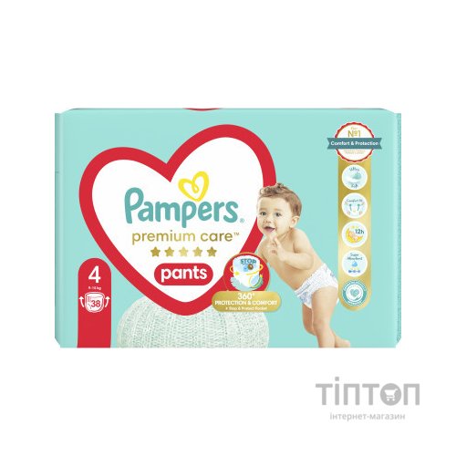 Підгузки Pampers Premium Care Pants Maxi Розмір 4 (9-15 кг) 38 шт (8001090759832)