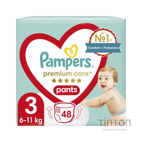 Підгузки Pampers Premium Care Pants Midi Розмір 3 (6-11 кг) 48 шт (8001090759795)