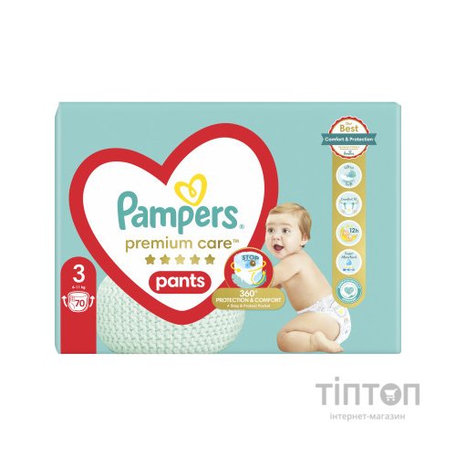 Підгузки Pampers Premium Care Pants Midi Розмір 3 70 шт (8001090759955)
