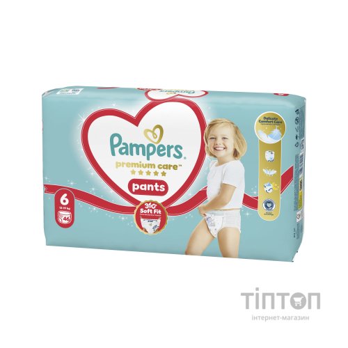 Підгузки Pampers Premium Care Pants Розмір 6 (13-18 кг) 46 шт (8006530320054)