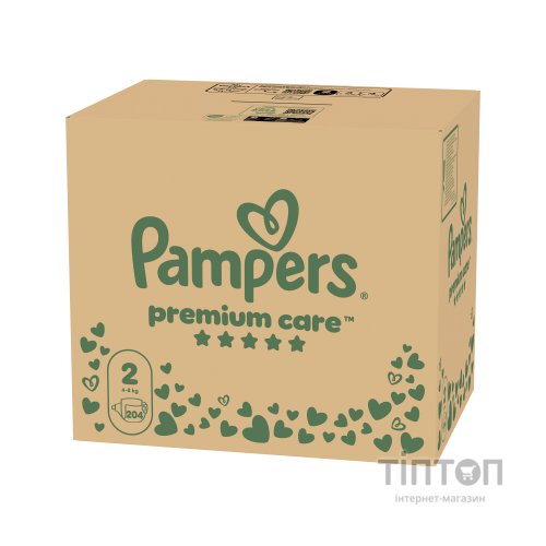 Підгузки Pampers Premium Care Розмір 2 (4-8 кг) 204 шт (8006530223669)