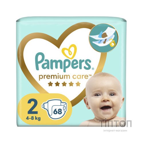 Підгузки Pampers Premium Care Розмір 2 (4-8 кг) 68 шт (8001841104874)