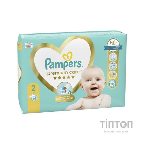Підгузки Pampers Premium Care Розмір 2 (4-8 кг) 68 шт (8001841104874)