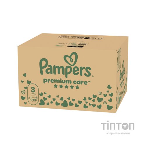Підгузки Pampers Premium Care Розмір 3 (6-10 кг) 180 шт (8006530223720)