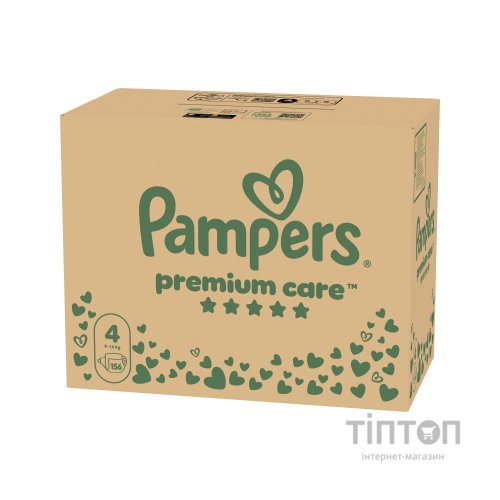 Підгузки Pampers Premium Care Розмір 4 (9-14 кг) 156 шт (8006530223591)