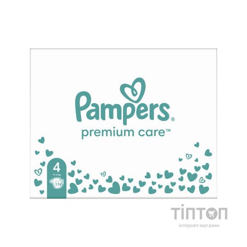 Підгузки Pampers Premium Care Розмір 4 (9-14 кг) 174 шт (8006540855935)