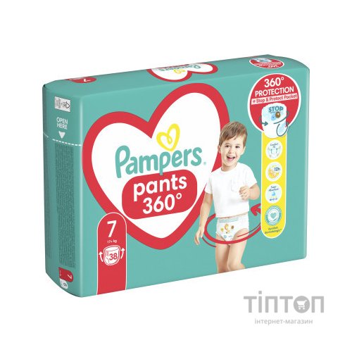 Підгузки Pampers трусики Pants Giant Plus Розмір 7 (17+ кг) 38 шт. (8006540069387)