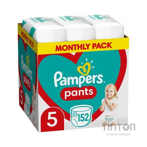 Підгузки Pampers трусики Pants Junior Розмір 5 (12-17 кг) 152 шт (8006540068601)