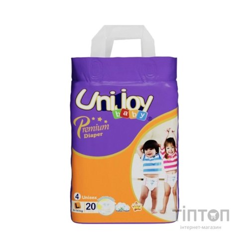 Підгузки Unijoy baby Premium L ( 9-14 кг) 20 шт (6973920541035)