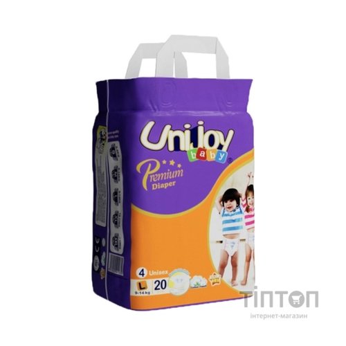 Підгузки Unijoy baby Premium L ( 9-14 кг) 20 шт (6973920541035)