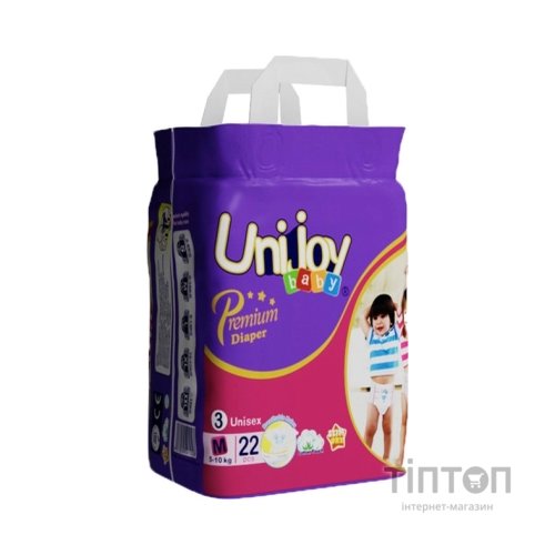 Підгузки Unijoy baby Premium М (5-10 кг) 22 шт (6973920541028)