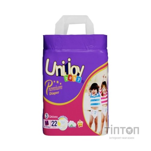 Підгузки Unijoy baby Premium М (5-10 кг) 22 шт (6973920541028)