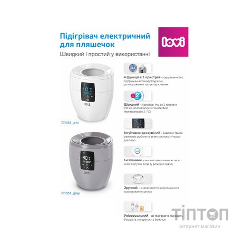 Підігрівач Lovi Сірий (77/051_grey)