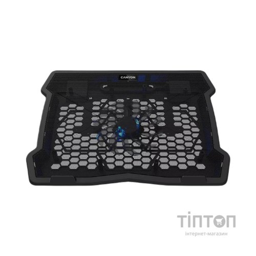 Підставка до ноутбука Canyon NS02, 10-15.6 laptop, single fan with 2x2.0 USB hub (CNE-HNS02)