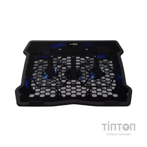 Підставка до ноутбука Canyon NS03, 10-15.6 laptop, dual-fan with 2x2.0 USB hub (CNE-HNS03)