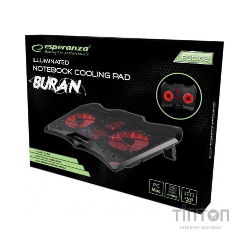 Підставка до ноутбука Esperanza Gaming Notebook Cooling Pad BURAN (EGC102)