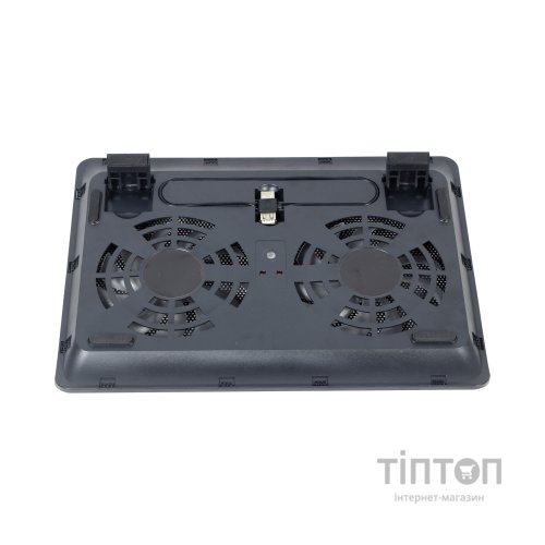 Підставка до ноутбука Gembird до 15.6", 2x125мм вентилятори, чорний (NBS-2F15-05)