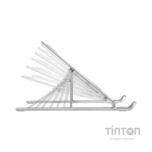 Підставка до ноутбука HiSmart LPS03-3, алюміній (HS082826)