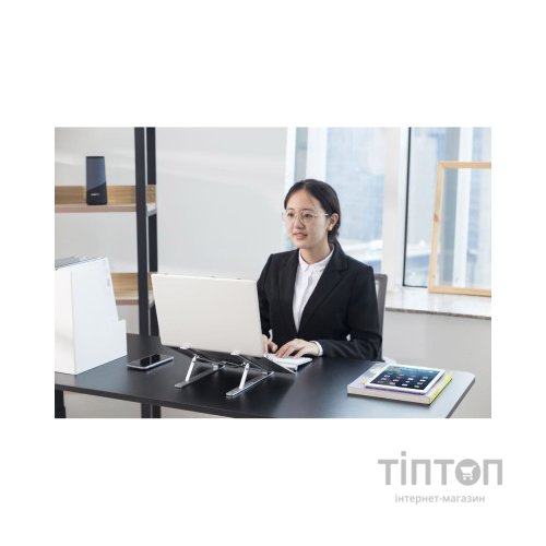 Підставка до ноутбука HiSmart LPS03-3, алюміній (HS082826)