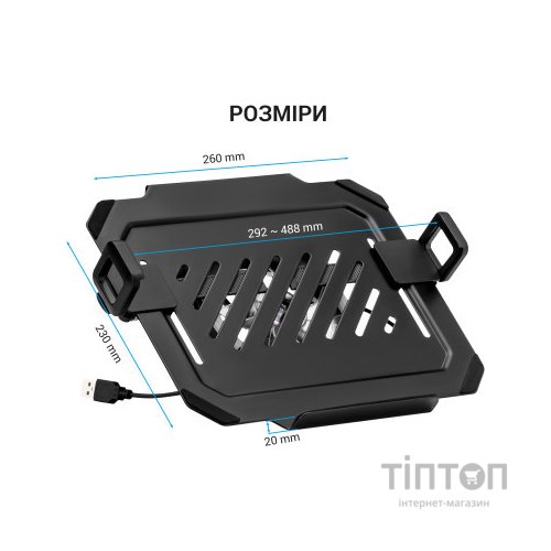 Підставка до ноутбука OfficePro для кронштейнів VESA 75x75,100x100 +RGB (LH474B)