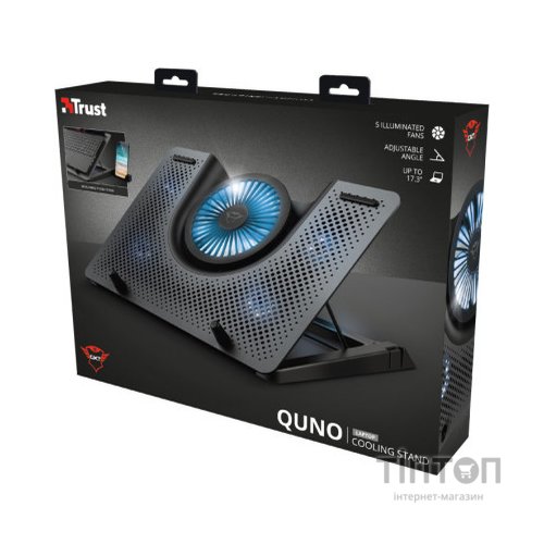 Підставка до ноутбука Trust GXT 1125 Quno (17.3") Blue LED Black (23581_TRUST)