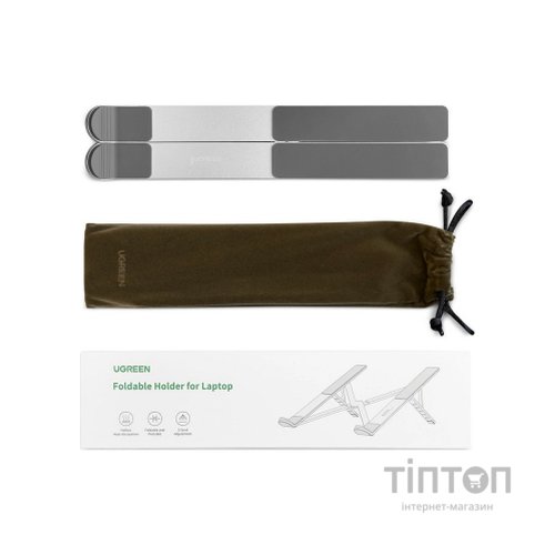 Підставка до ноутбука Ugreen LP451 Foldable Holder for Laptop Silver (40289)