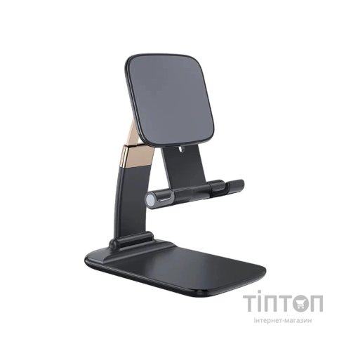 Підставка до планшета та телефона Knight Foldable Desk Mobile Phone Holder Stand (Alloy) Black Essager (EZJZM-QS01)