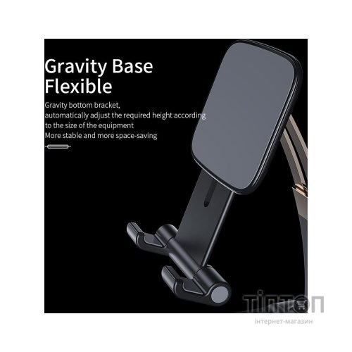 Підставка до планшета та телефона Knight Foldable Desk Mobile Phone Holder Stand (Alloy) Black Essager (EZJZM-QS01)