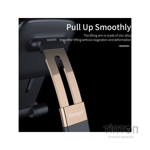 Підставка до планшета та телефона Knight Foldable Desk Mobile Phone Holder Stand (Alloy) Black Essager (EZJZM-QS01)